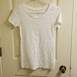 Old Navy White Sequined size XS tee